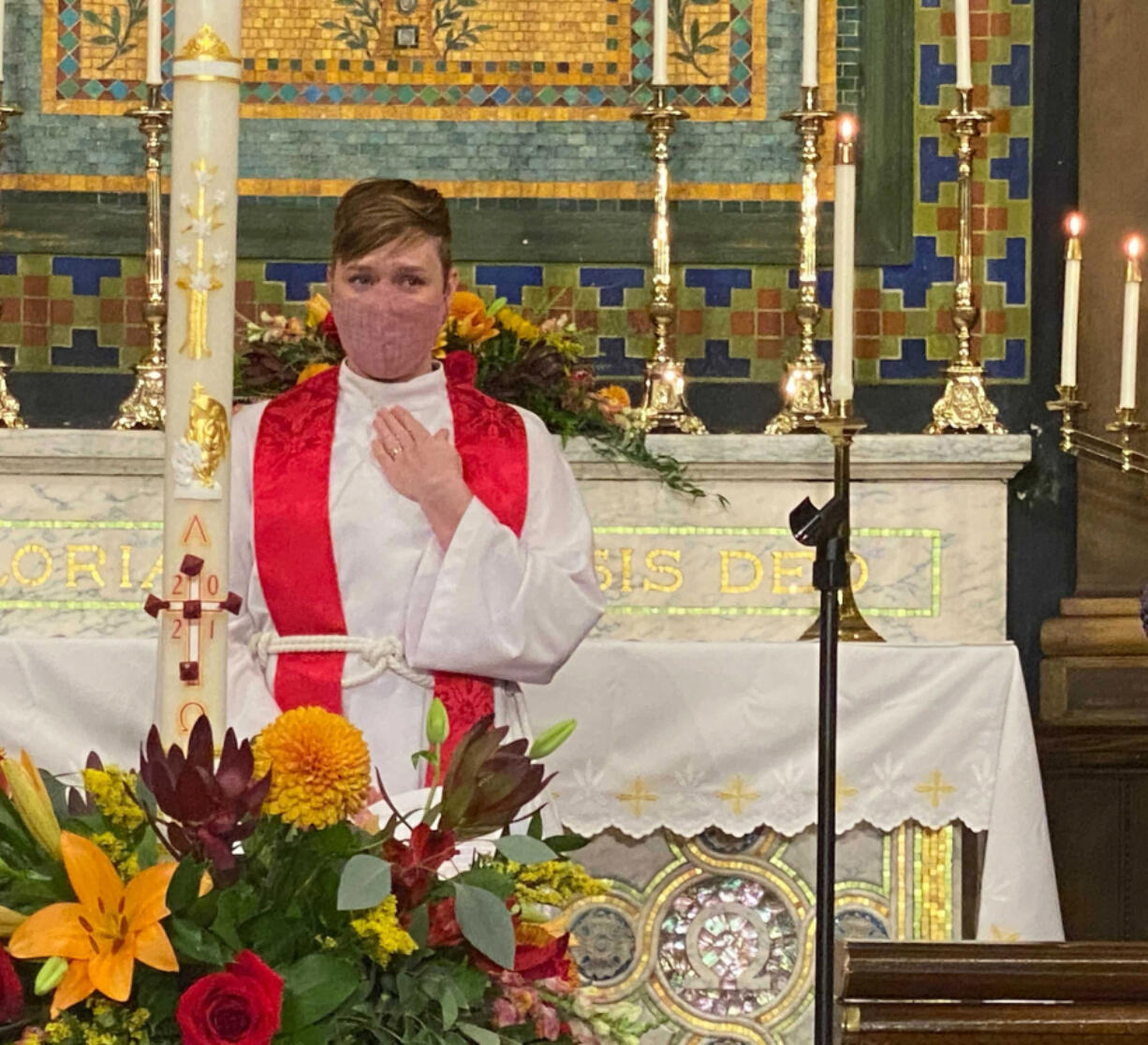 Rev. Emily Scott, the new pastor of St. Mark's Evangelical Lutheran Church in Baltimore, underwent her Rite of Installation on Oct. 17, signifying her new role leading the congregation. The service also included a covenant signing between the historic St. Mark's church and Dreams and Visions, a church community Scott founded in 2019.
