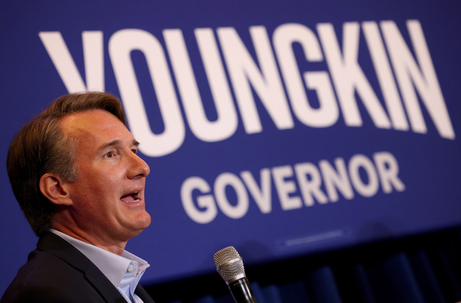 Virginia gubernatorial candidate Glenn Youngkin (R-VA) speaks during a campaign event on July 14, 2021, in McLean, Va.