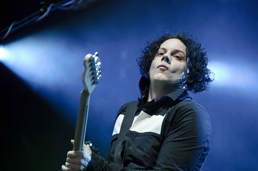 U.S. singer and guitarist Jack White performs on stage on the third day of the Eurockeennes festival on July 1, 2012, in the French eastern city of Belfort.