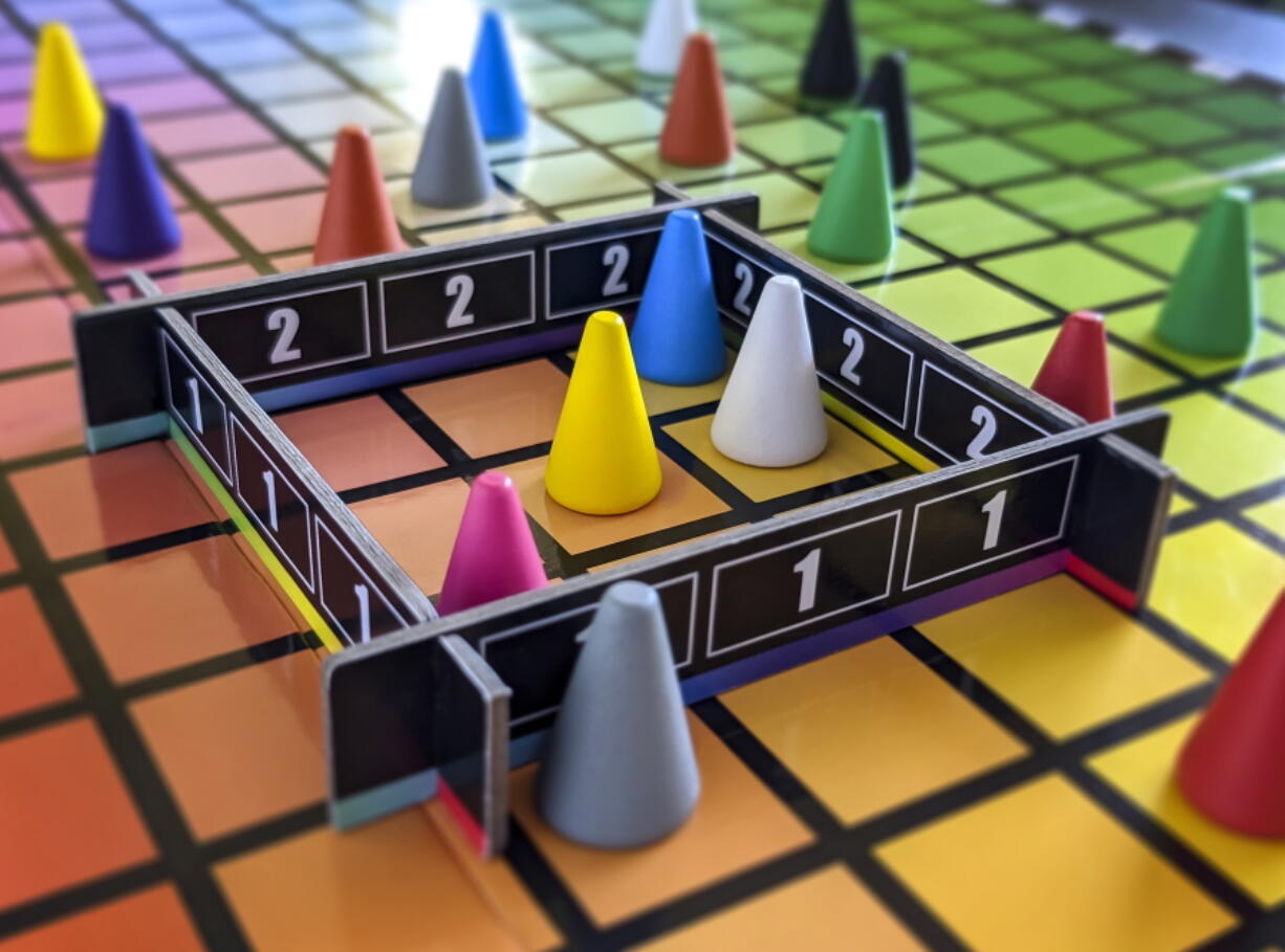 The Hues and Cues board game by The Op. The game has grown in popularity during the pandemic due to TikTok.