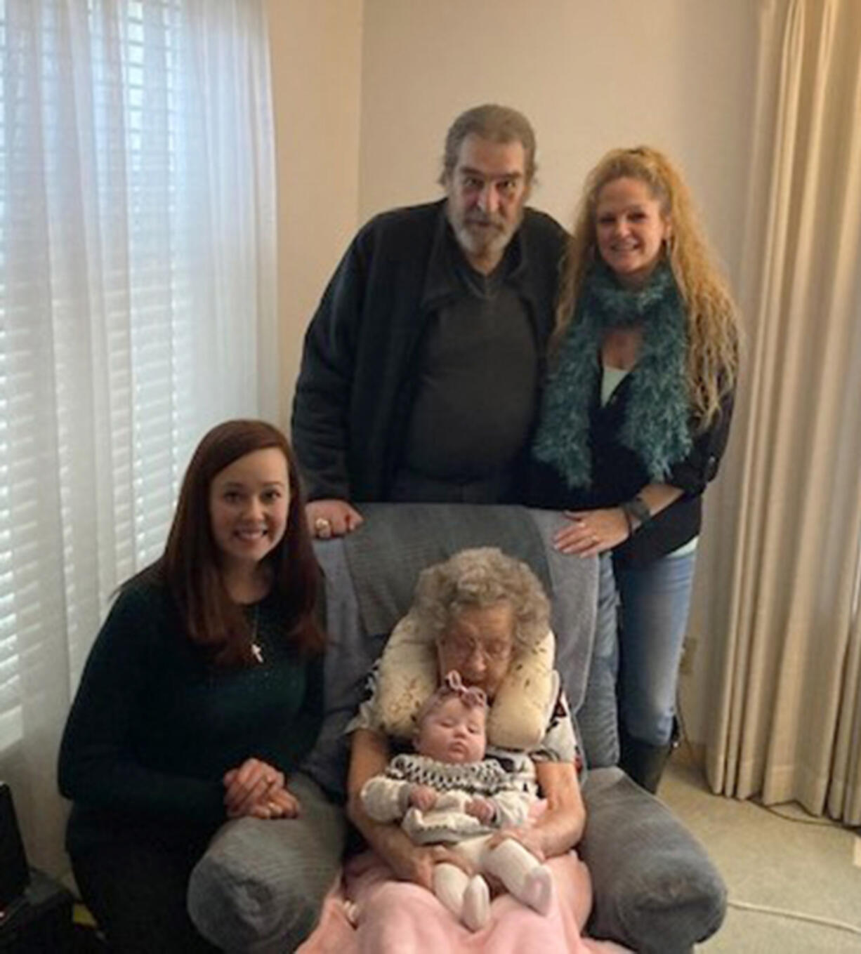 Five generations of the Trost family gathered in time for Christmas.