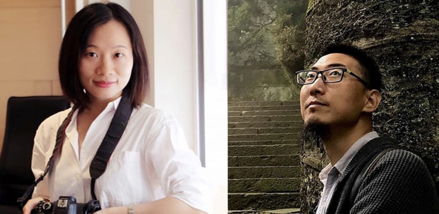 Sophia Huang Xueqin, who investigated China???s earliest #MeToo cases, and labor activist Wang Jianbing. Huang is in detention in Guangzhou on charges of "inciting subversion of state power," friends and family say.