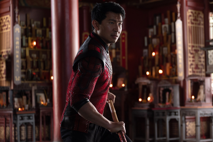 Simu Liu in the Marvel Studios film "Shang-Chi and the Legend of the Ten Rings." (Jasin Boland/Marvel Studios)