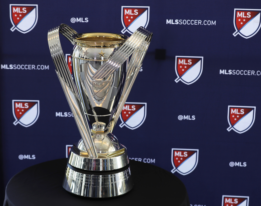 The MLS Cup trophy. (AP Photo/Ted S.