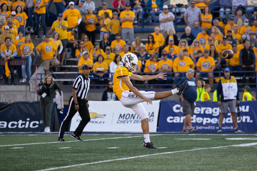 Bryce Leighton, a freshman from Camas, has punted in all 14 games this season for Montana State, which will play in the FCS national championship game on Saturday against North Dakota State.
