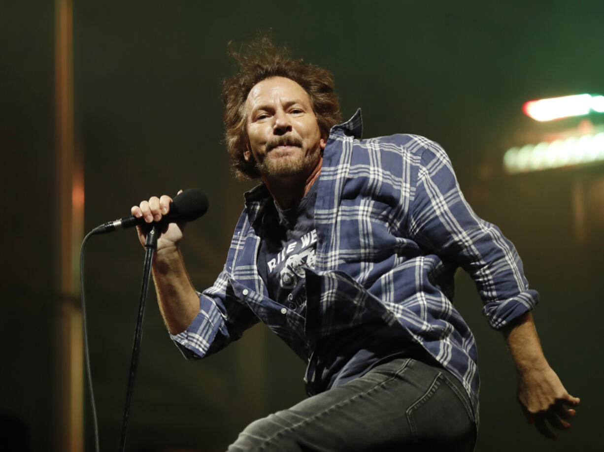 Eddie Vedder of Pearl Jam performs during the Ohana Festival on Sept. 26 in Dana Point, Calif. (K.C.