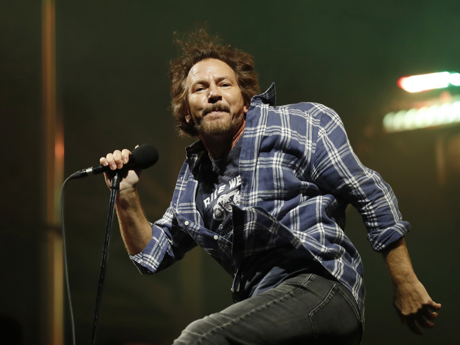 Eddie Vedder of Pearl Jam performs during the Ohana Festival on Sept. 26 in Dana Point, Calif. (K.C.