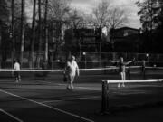 People play pickleball at Green Lake Park???s outdoor courts, January 9, 2022.