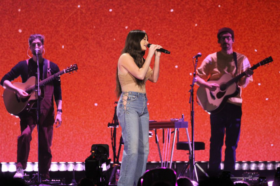 Kacey Musgraves performs in Cleveland during her "Star-Crossed: Unveiled" tour at Rocket Mortgage FieldHouse.