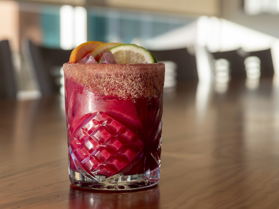 The Cove offers an array of cocktails, including this blood orange margarita.