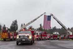 Funeral procession for Clark County firefighter and paramedic Joe Killian news photo gallery
