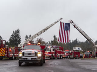 Funeral procession for Clark County firefighter and paramedic Joe Killian
