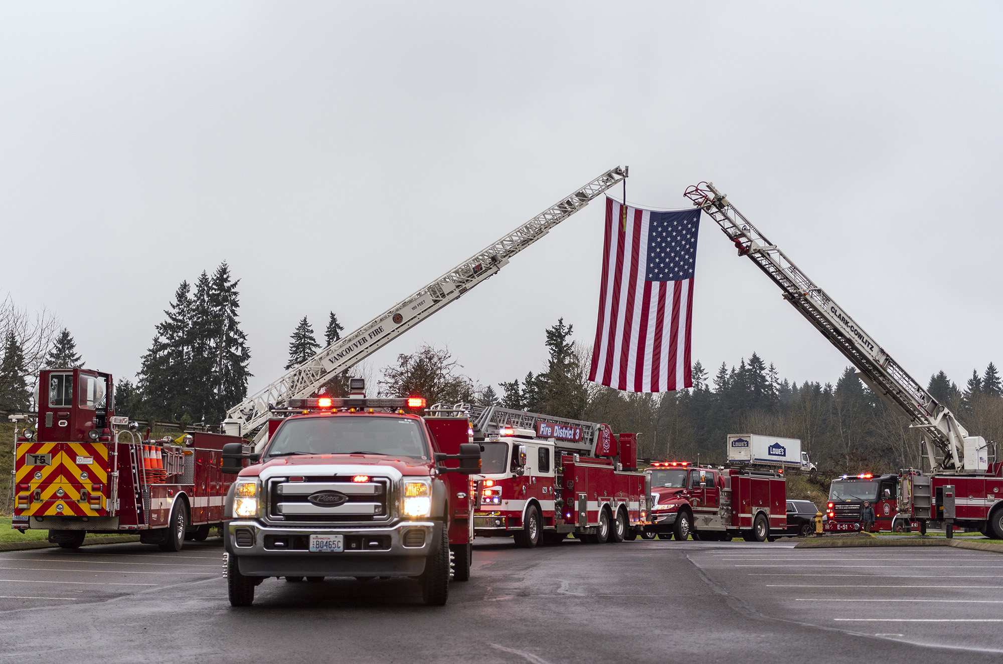 Funeral procession for Clark County firefighter and paramedic Joe Killian