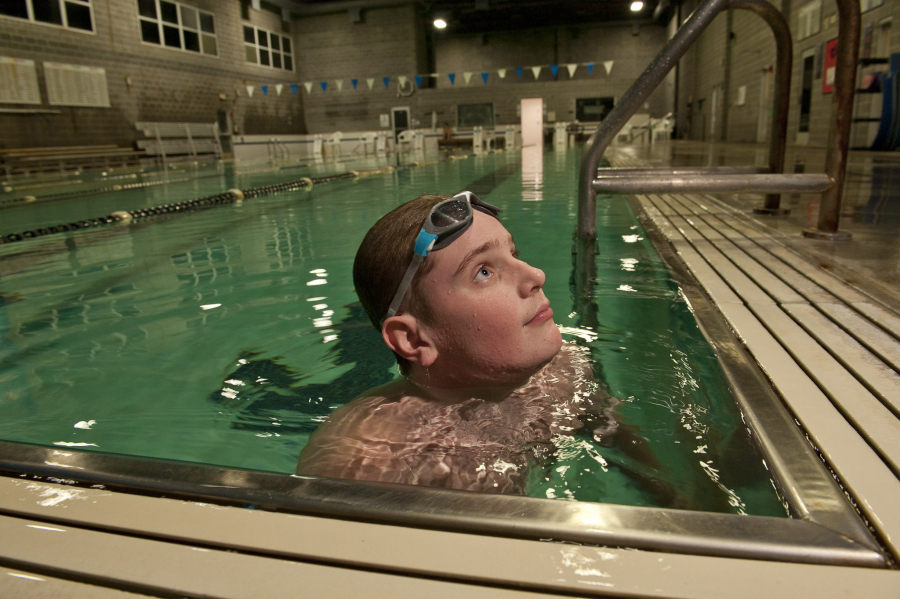 Evergreen High freshman Matt Skimmyhorn, who loves the water but didn't know how to swim, surprised his parents by signing up for the swim team in November.