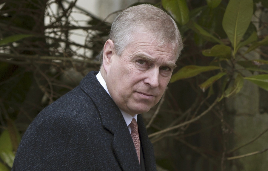 FILE - Britain's Prince Andrew is photographed on Aug. 11, 2021. Prince Andrew will face a civil sex case trial after a US judge dismissed a motion by his legal team to have the lawsuit thrown out, it was reported on Wednesday, Jan. 12, 2022.