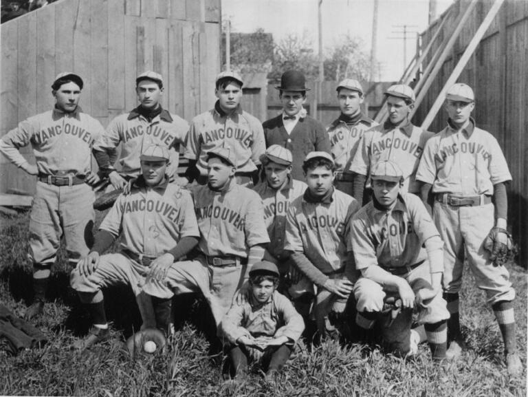 Vancouver baseball team in the Tri-City League in 1909 (Contributed by Clark County Historical Museum)
