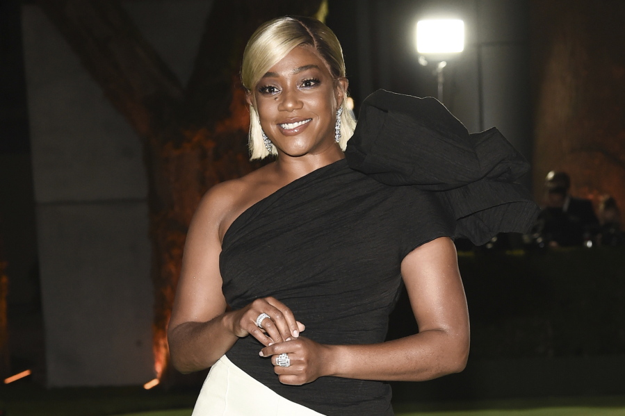 FILE - Actress Tiffany Haddish poses at the Academy Museum of Motion Pictures Opening Gala at the Academy of Motion Pictures Museum on on Sept. 25, 2021 in Los Angeles. Haddish was arrested Friday, Jan. 14, 2022, and charged with driving under the influence, authorities said.  The actor and comedian was detained after Peachtree City Police got a call about 2:30 a.m. regarding a driver asleep at the wheel on a highway, Assistant Police Chief Matt Myers said in a news release.