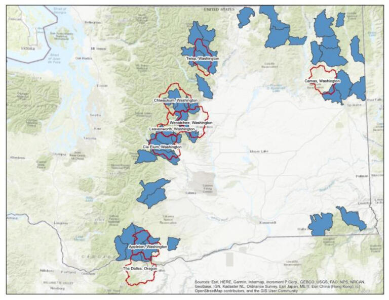 Both the Washington state Department of Natural Resources and the U.S. Forest Service have identified vulnerable forested areas of the state in need of wildfire treatments. This DNR map shows the overlap among state areas designated as priority areas by both the state and federall government.