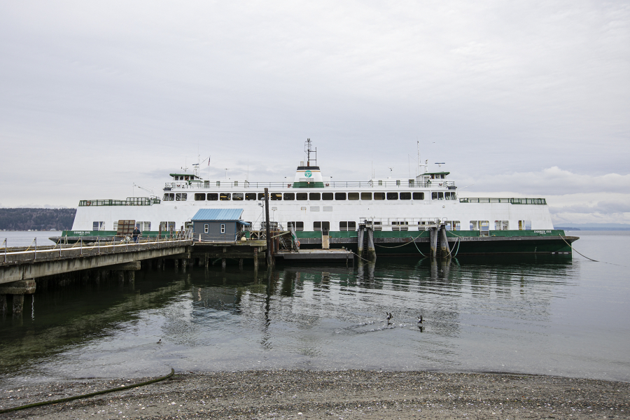 Bart Lematta's ferry, shown Feb. 8 along the shore of Langley, cost $290,000.