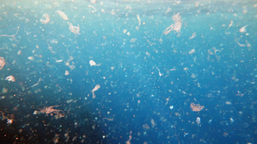 Seawater contaminated by microplastics. The Ocean Protection Council voted to make California the first state to adopt a comprehensive plan to rein in the pollution, including filtering plastics from stormwater before it spills into the sea.