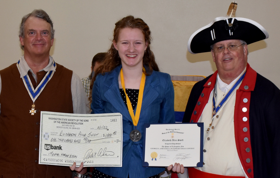 Elizabeth Swift, a sophomore at Ridgefield High School, placed first at state for her George S. & Stella M.