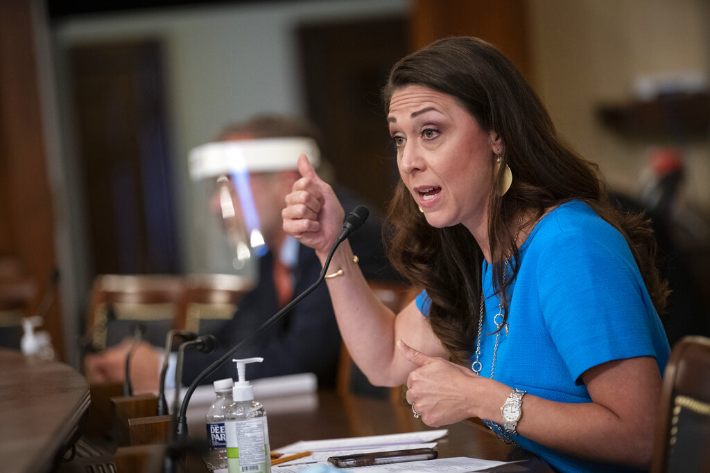 U.S. Rep. Jaime Herrera Beutler, R-Wash., speaks during a Labor, Health and Human Services, Education, and Related Agencies Appropriations Subcommittee hearing.