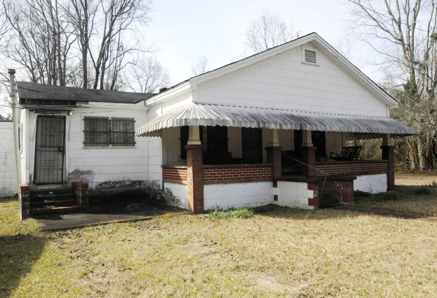 The house were Martin Luther King Jr. and Coretta Scott were married in 1953 near Marion, Ala., is shown on Monday, Jan. 24, 2022. Long vacant, it's not open to visitors and doesn't have a sign or historical marker.