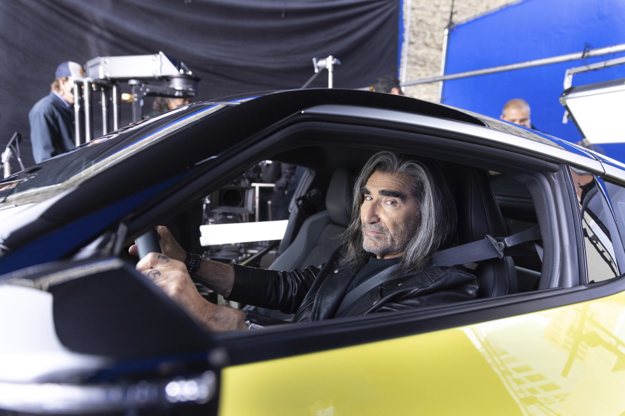 This photo provided by Nissan shows a scene from Nissan's Super Bowl NFL football spot.