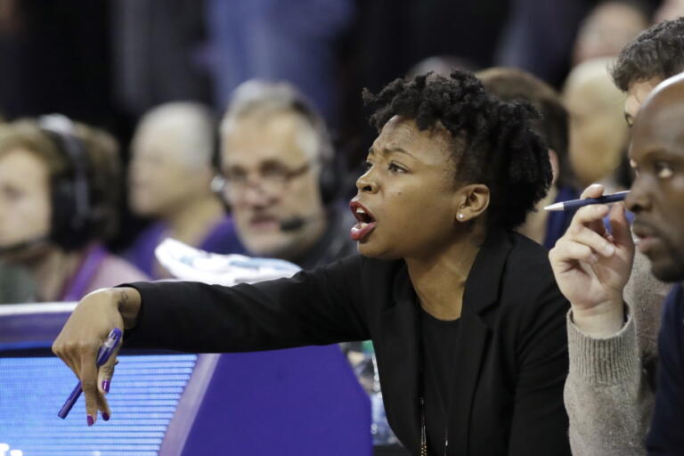 Then-Maine assistant coach Edniesha Curry in 2019, Now the former WNBA guard known as Eddie is an assistant coach on Trail Blazers coach Chauncey Billups' staff, the first woman to serve as an assistant in Blazers' history and currently one of just six women who are coaches in the NBA.