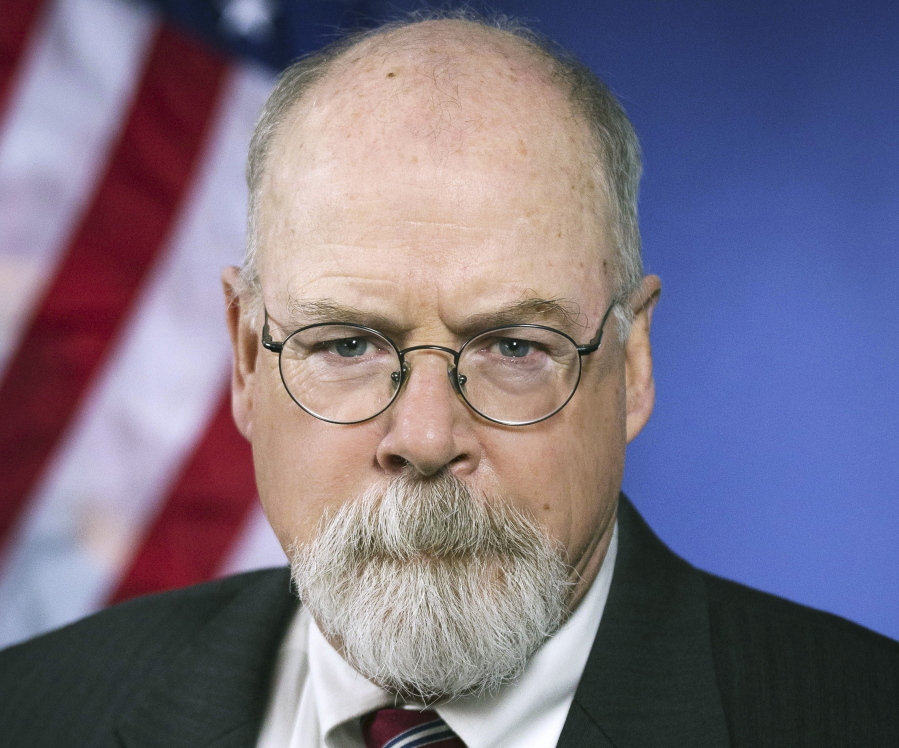 FILE - This 2018 portrait released by the U.S. Department of Justice shows Connecticut's U.S. Attorney John Durham. The latest filing from special counsel John Durham in his investigation into the origins of the Trump-Russia probe has been seized on by the conservative media and Donald Trump himself as vindication of the former president's oft-repeated claims that he was "spied" on. (U.S.
