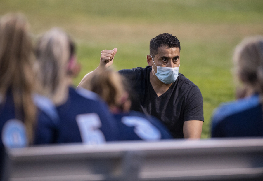 George Moya coached Hockinson girls soccer to the Class 2A state title game in the fall. He is now the third boys coach in three years at Heritage.