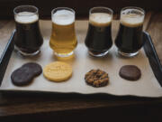Girl Scout cookies are paired with beer at Pilot Project in Chicago. (E.