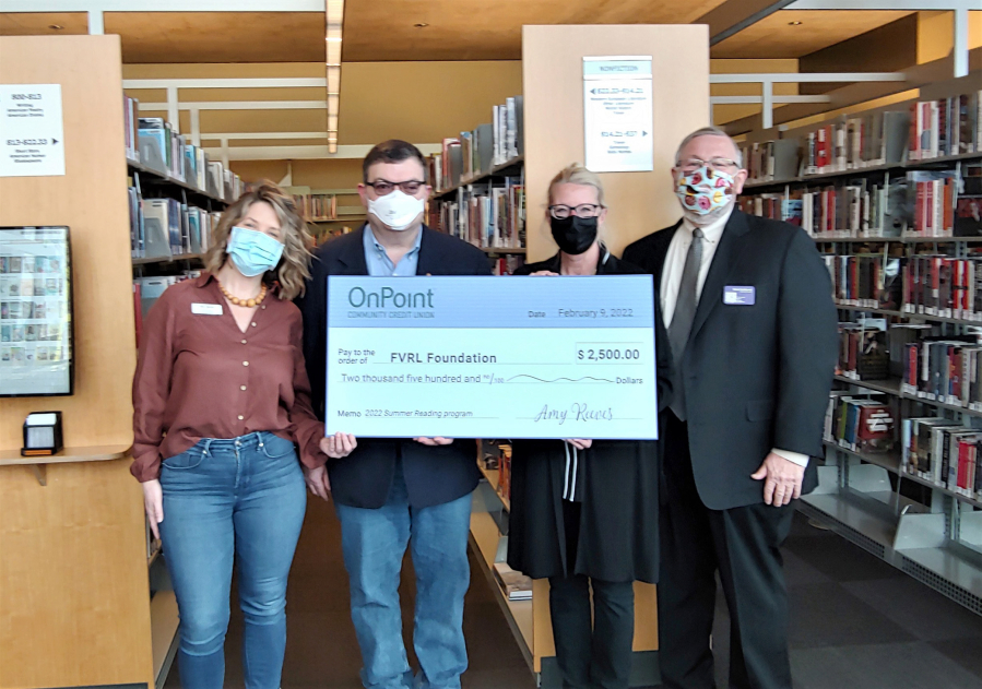 Fort Vancouver Regional Library Foundation has recently received a $2,500 sponsorship from OnPoint Community Credit Union.