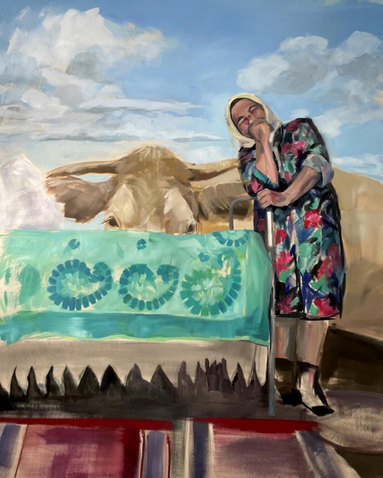 Ukrainian-born artist Tatyana Ostapenko is donating 100 percent of the proceeds from the sale of her art to humanitarian efforts in Ukraine. The exhibit runs through May 6 with artist receptions on April 1 and May 6.