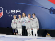 Over President's Day weekend, Coach Julia Tikhonova led Alexander Holcomb, Marshall Golden, Benjamin Schumann and Emily Holcomb to Salt Lake City Utah to compete in USA Fencing's Junior Olympics.