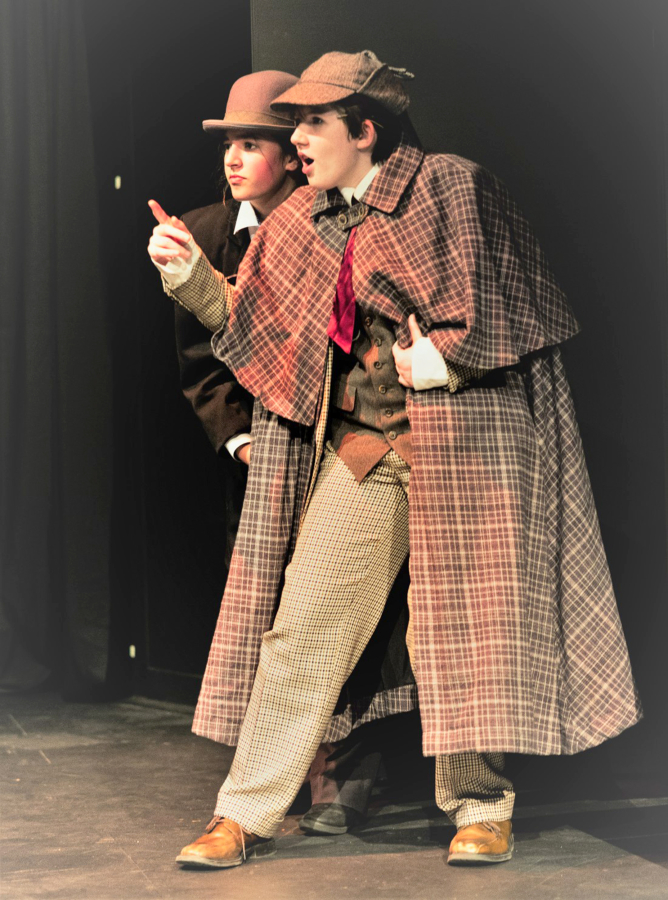 Battle Ground High School drama students recently presented their take on "Baskerville," a Ken Ludwig comedy loosely based on Sir Arthur Conan Doyle's Sherlock Holmes mystery "The Hound of the Baskervilles." (Photo contributed by Battle Ground Public Schools)