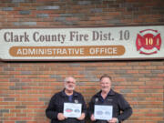 Sam Arola and Gordon Brooks of Clark County Fire District 10 were named as the North Clark Historical Museum's 2022 Citizens of the Year at the museum's annual membership meeting in February. They were recognized for their commitment to the fire department and community.