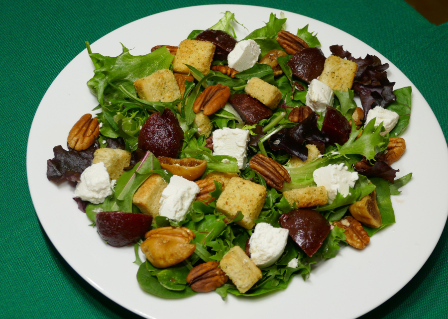 Fig and Goat Cheese Salad.