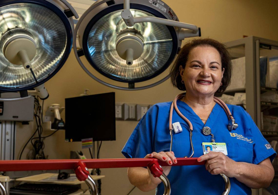 Marta Madrazo has been a registered nurse since 1984. She has been with Baptist since 2004. (Jose A.