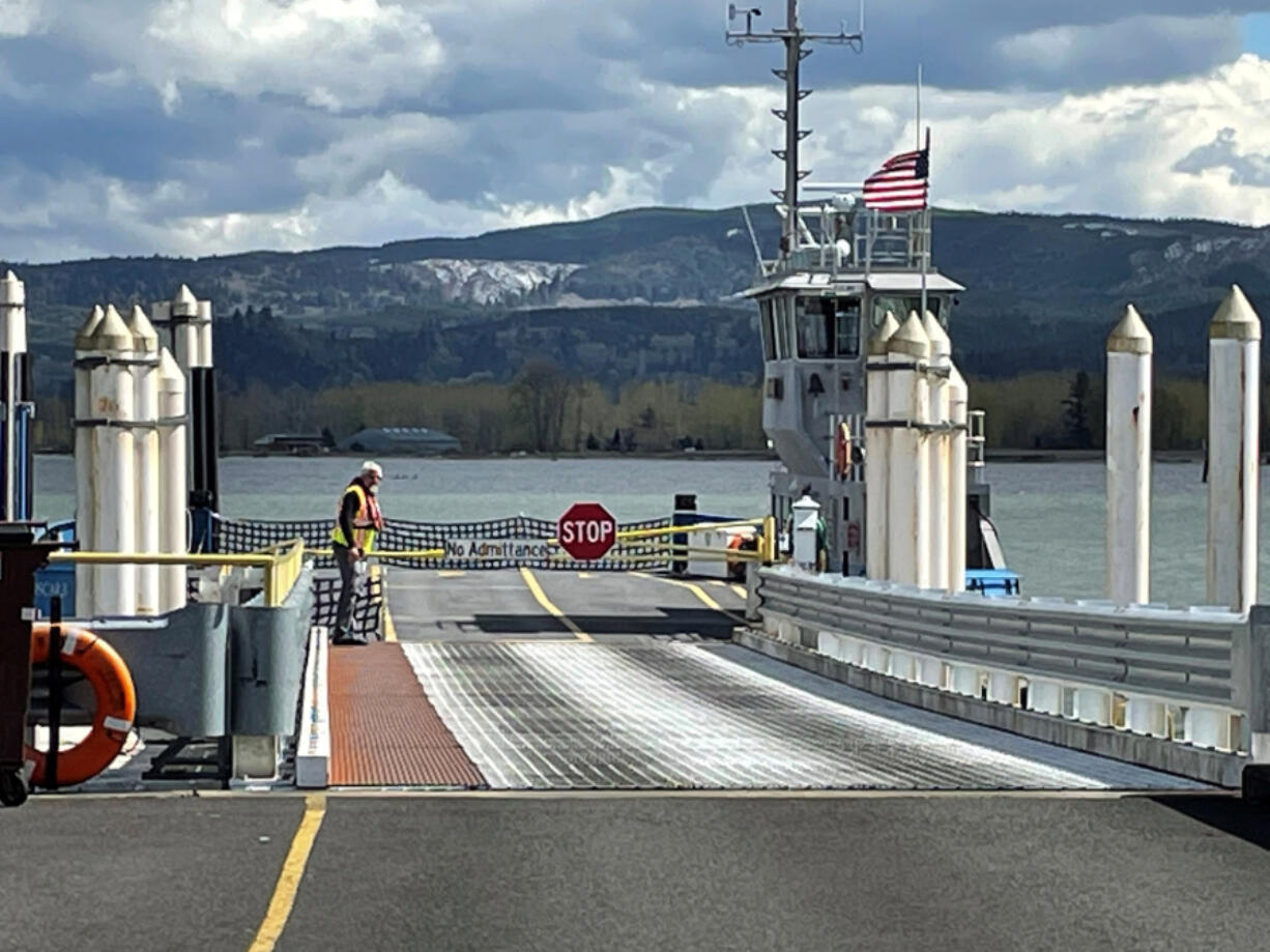 The Wahkiakum County Ferry, Oscar B, has capacity for 23 vehicles. The ferry is the only connection across the Columbia River between the Lewis and Clark Bridge at River Mile 66 and the Astoria-Megler Bridge at River Mile 14.
