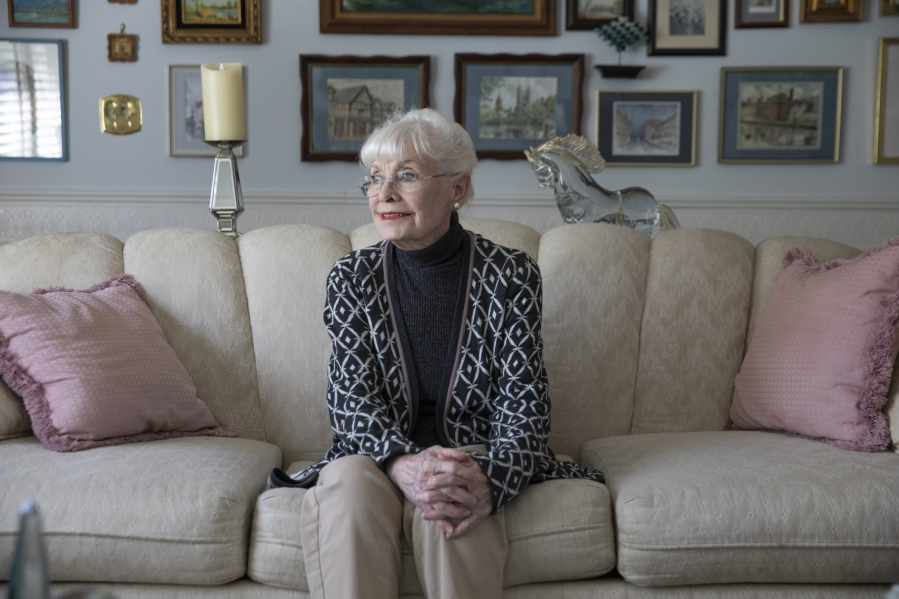 Vancouver historian and former city councilmember Pat Jollota, 85, relaxes at her home in west Vancouver.