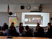 Nurses and cancer survivors Deanna Berger and Meredith Pena were recently invited to share their experiences with breast cancer with Vancouver Virtual Learning Academy students.