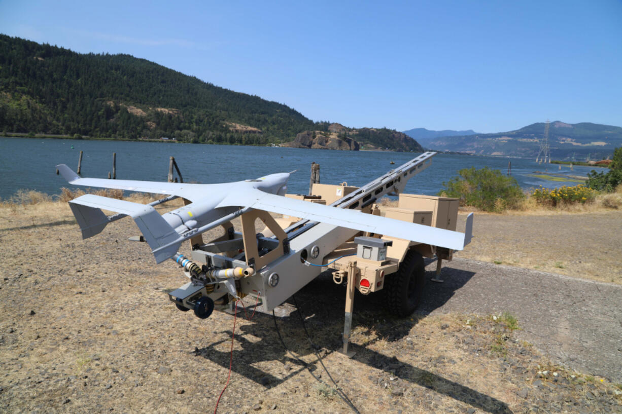 Insitu, a Southwest Washington company, specializes in unmanned aircraft systems, like this Integrator model, flown by militaries around the world.