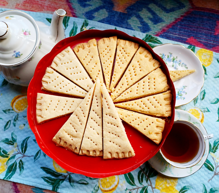 There's nothing better on a rainy day than a hot cup of tea and a buttery shortbread biscuit.