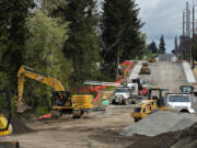 Work is progressing on a new north-south arterial connecting the Fairgrounds and Salmon Creek neighborhoods just west of Interstate 5. The improvements to Northeast 10th Avenue between Northeast 149th Street and Northeast 154th Street will meet safety, design, speed and traffic safety requirements.