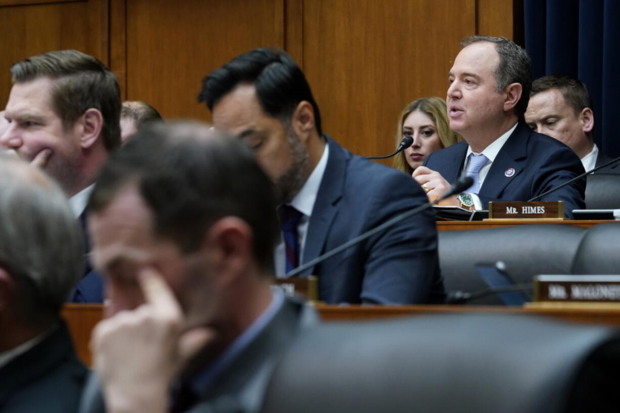 House Permanent Select Committee on Intelligence Chair Rep. Adam Schiff, D-Calif., speaks during a hearing on Capitol Hill in Washington, Tuesday, March 8, 2022, on worldwide threats.