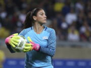 Former U.S. women's national team star goalkeeper Hope Solo was arrested after police say she was found passed out behind the wheel of a vehicle in North Carolina with her two children inside. A police report said Solo was arrested on Thursday, March 31, 2022, in a shopping center parking lot in Winston-Salem and charged with driving while impaired, resisting a public officer and misdemeanor child abuse.