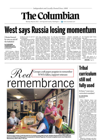 preview of today's front page