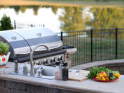 Outdoor kitchens can be as elaborate and functional as an indoor kitchen.