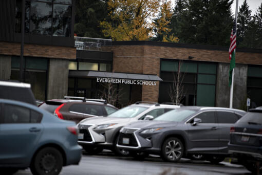 The Evergreen Public Schools Administrative Service Center is pictured in east Vancouver in January. Staffing cuts to Evergreen's diversity, equity and inclusion department discussed at last week's board of directors meeting sparked concerns about the district's ability to maintain long term plans set by the department just last year.